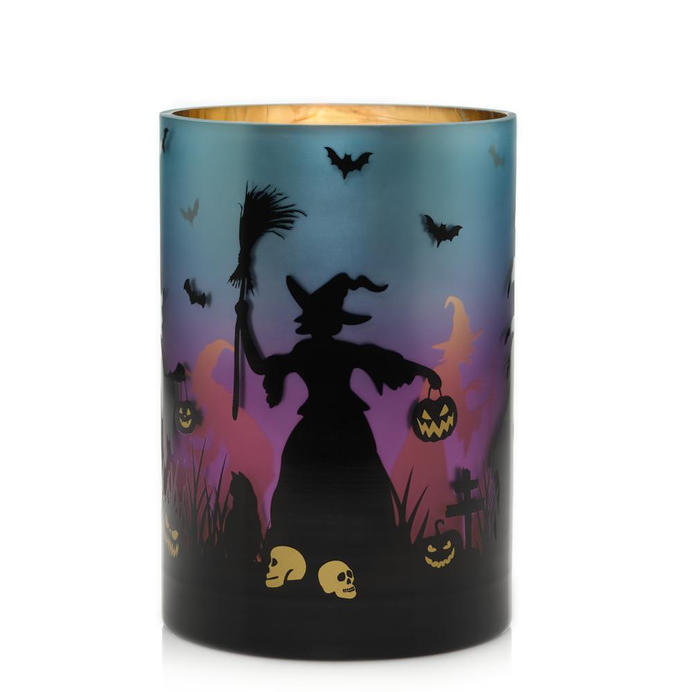 Flicker Halloween Witches Glass Holder
