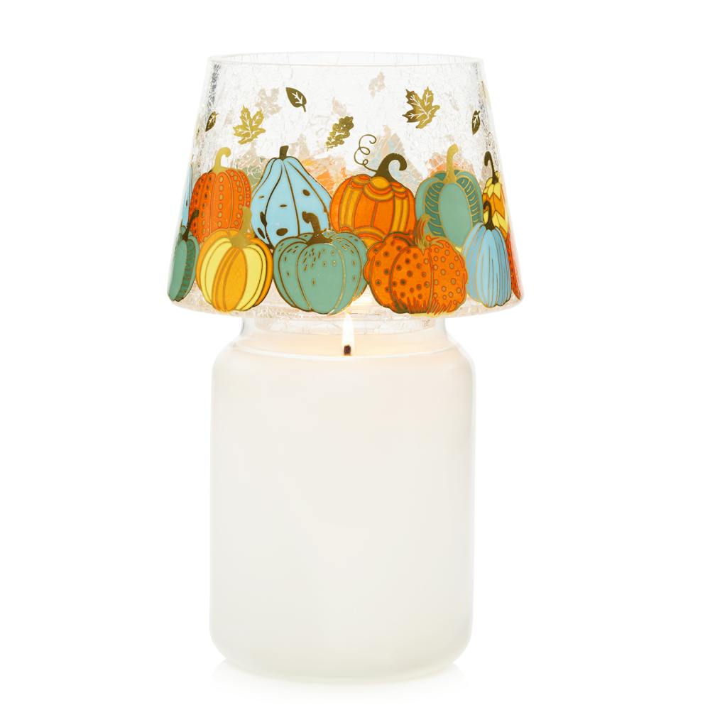 Fall Gourds Glass Shade
