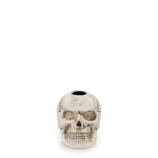 Halloween Skull Porcelain Taper Holder